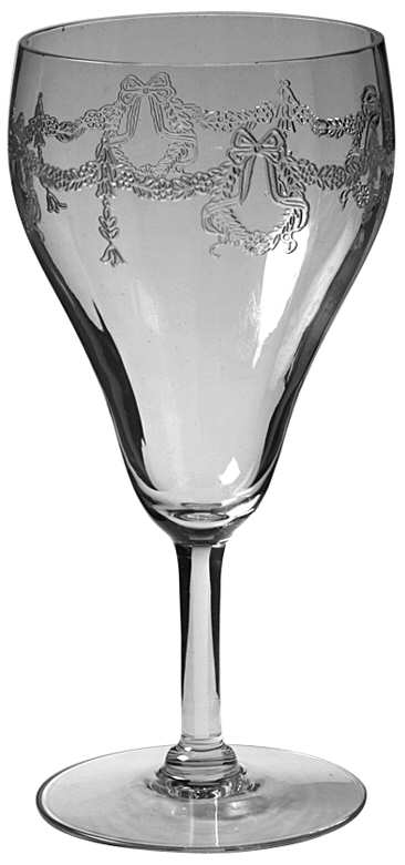 Etch 14  Water Goblet by Central Glass Works-1