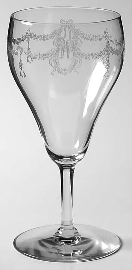 Etch 14  Wine Glass by Central Glass Works-1