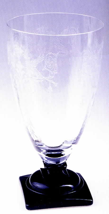 Harding Black (Stem 1450, Black Stem) Iced Tea by Central Glass Works-1