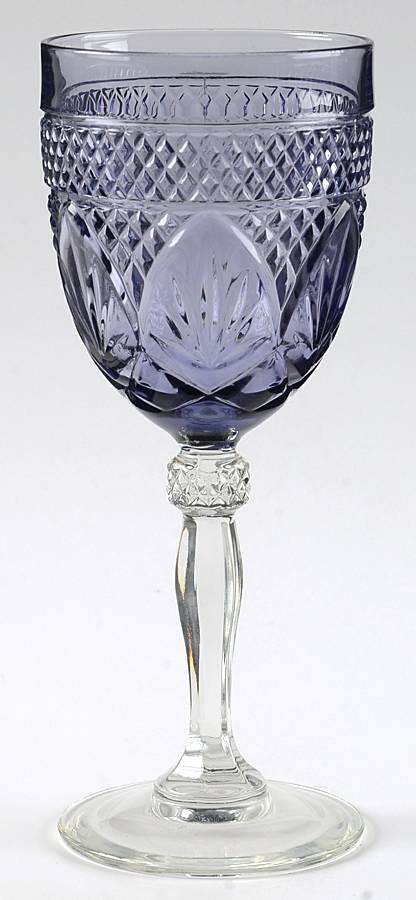 Antique Amethyst Water Goblet by Cristal D'Arques - Durand-1