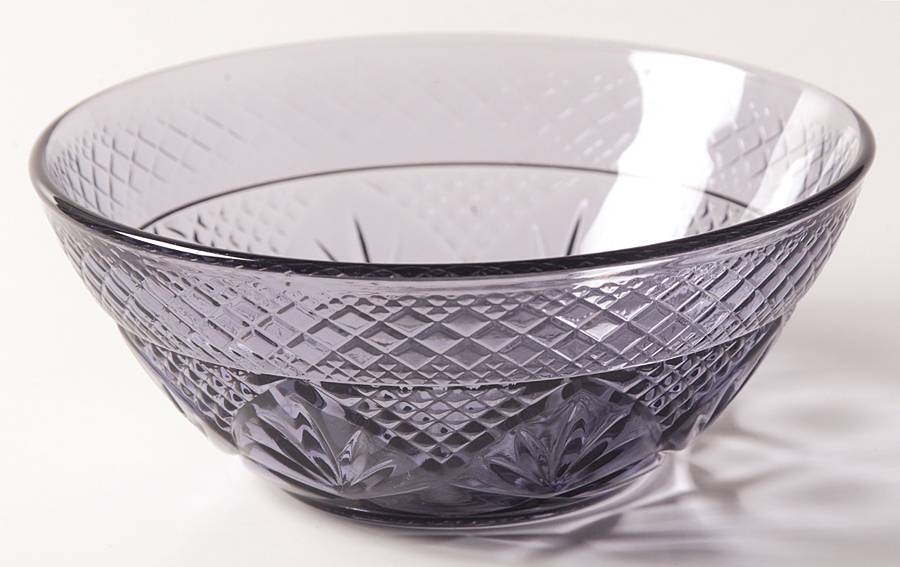 Antique Amethyst Individual Salad Bowl by Cristal D'Arques - Durand-1