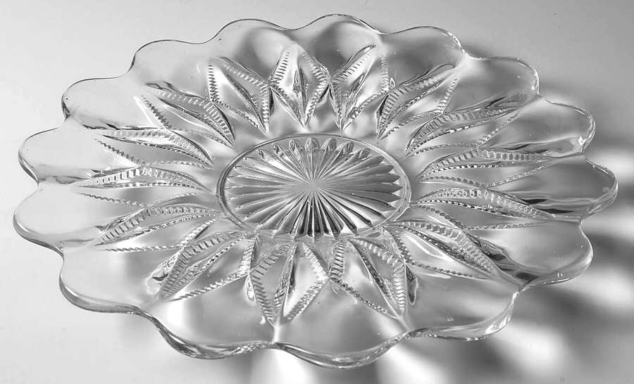 Helene 10" Sandwich Plate by Central Glass Works-1