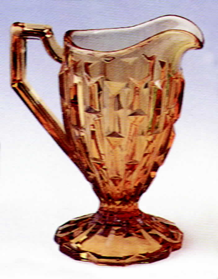 Francis Amber Creamer by Central Glass Works-1
