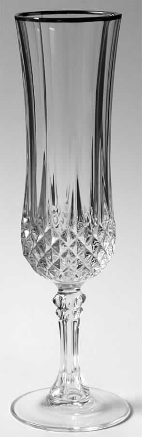 Longchamp Platinum Fluted Champagne by Cristal D'Arques - Durand-1