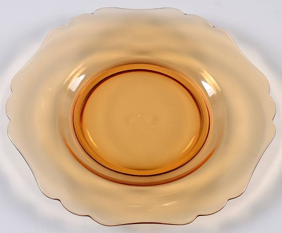 3130 Amber Luncheon Plate by Cambridge-1