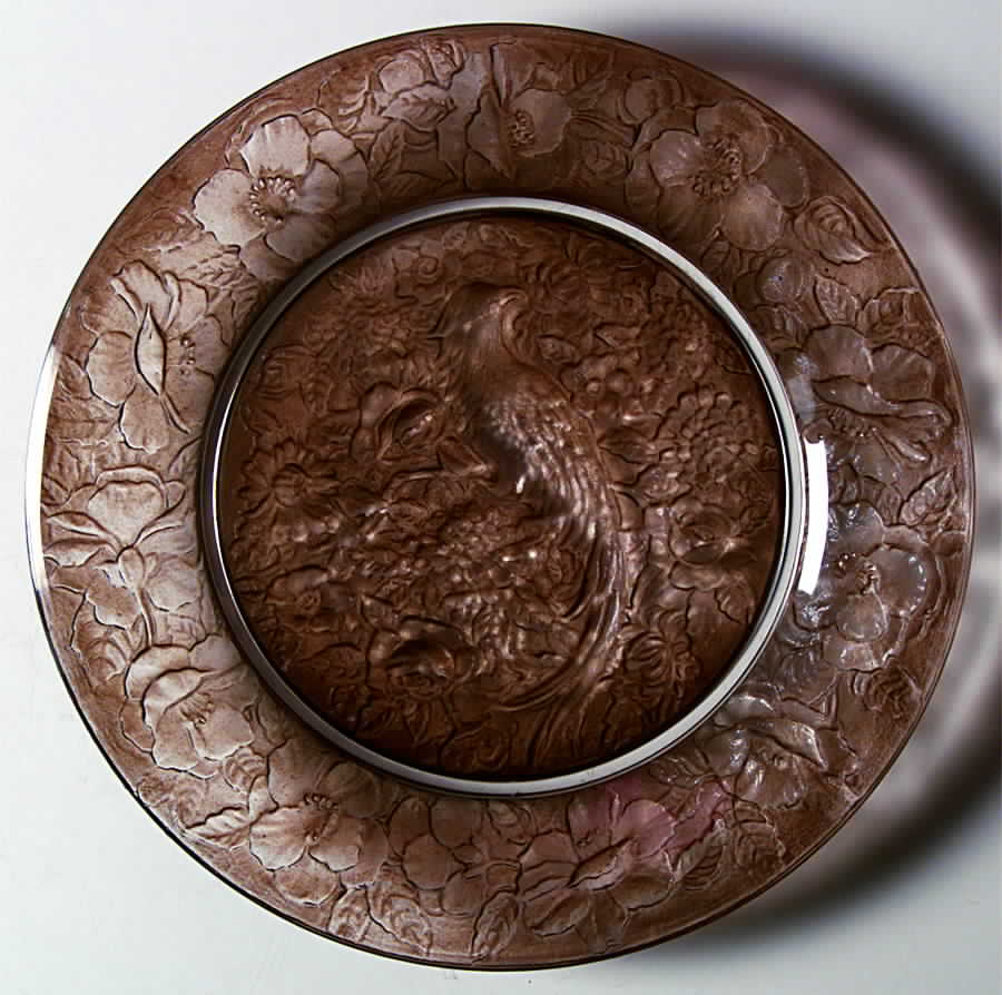 Martele' Brown Luncheon Plate by Consolidated-1
