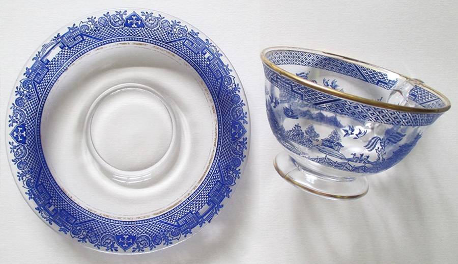 Willow Blue Cup & Saucer Set by Cambridge-1