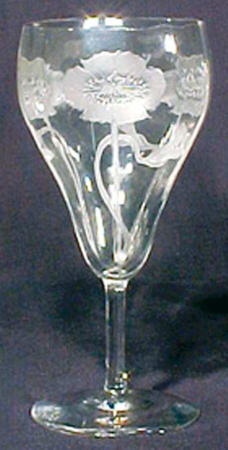 Etch16 Water Goblet by Central Glass Works-1