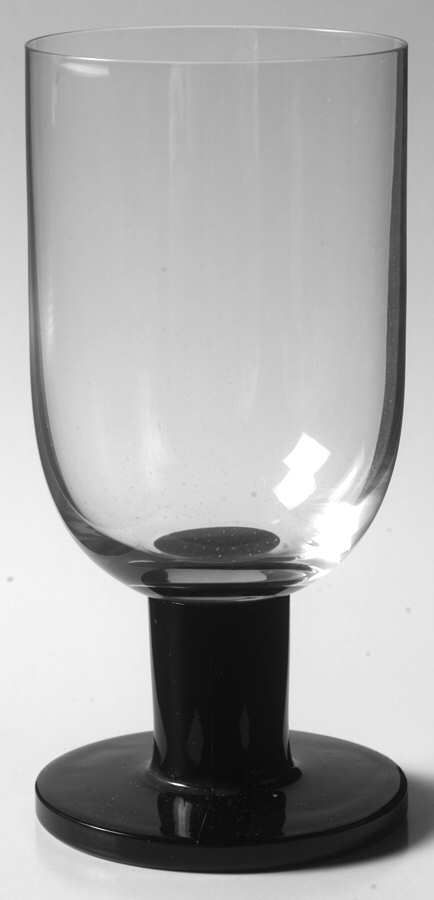 Viva Black Water Goblet by Crate & Barrel-1