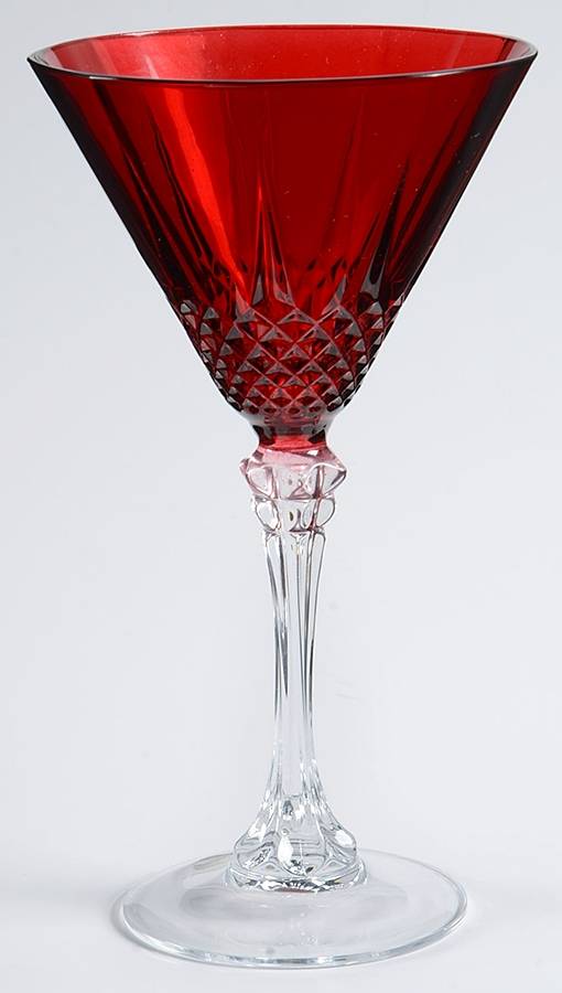 Longchamp (Clear) Red Martini by Cristal D'Arques - Durand-1
