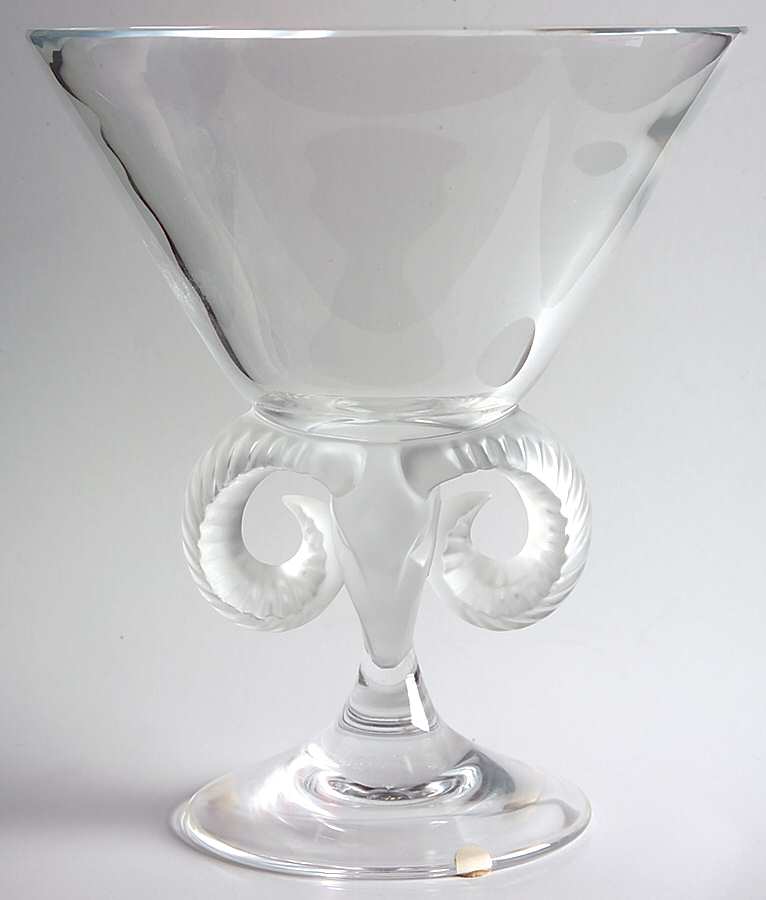 Aries Round Compote (Height X Width) by Lalique-1