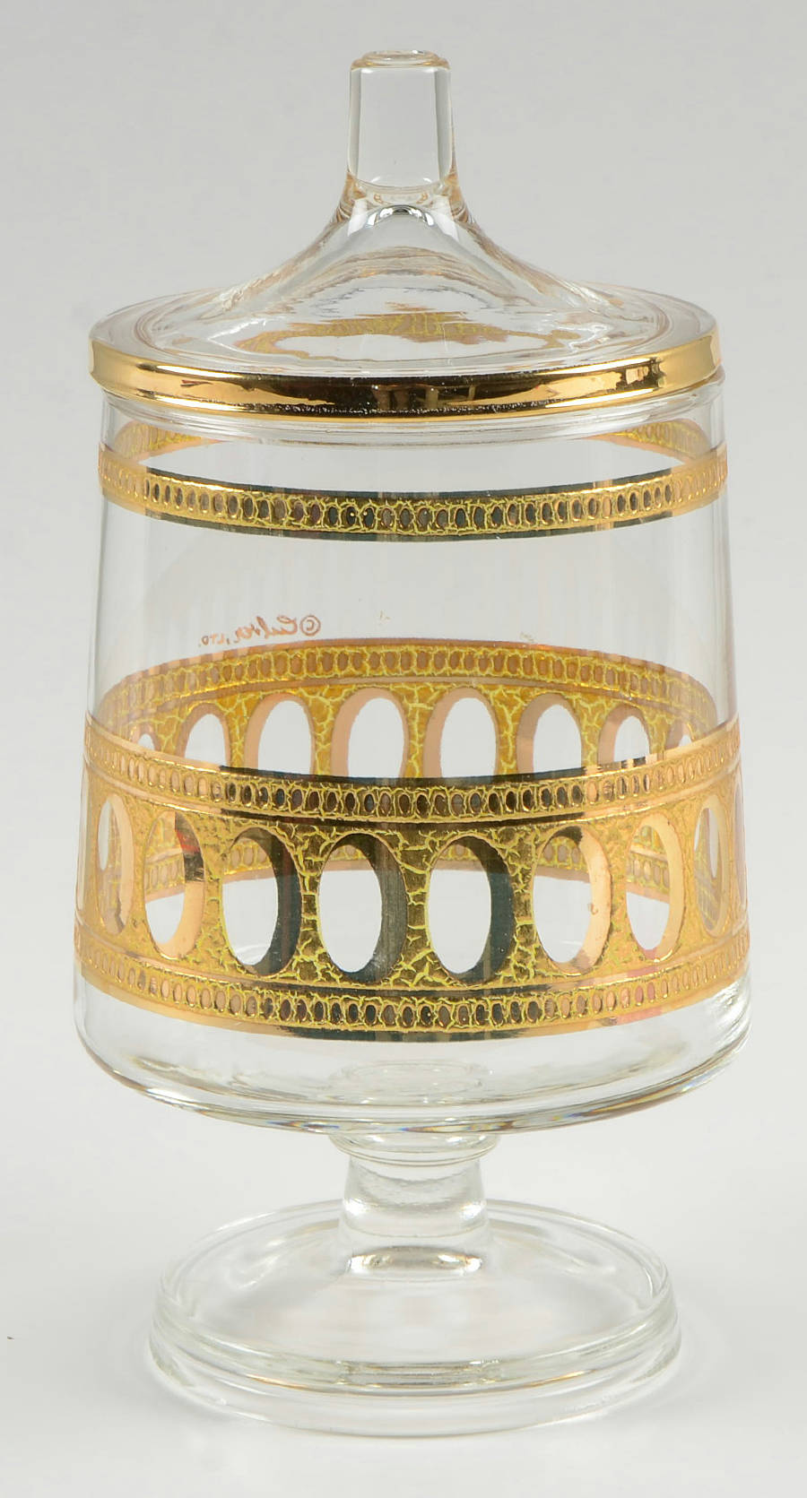 Antigua Candy Jar & Lid by Culver-1