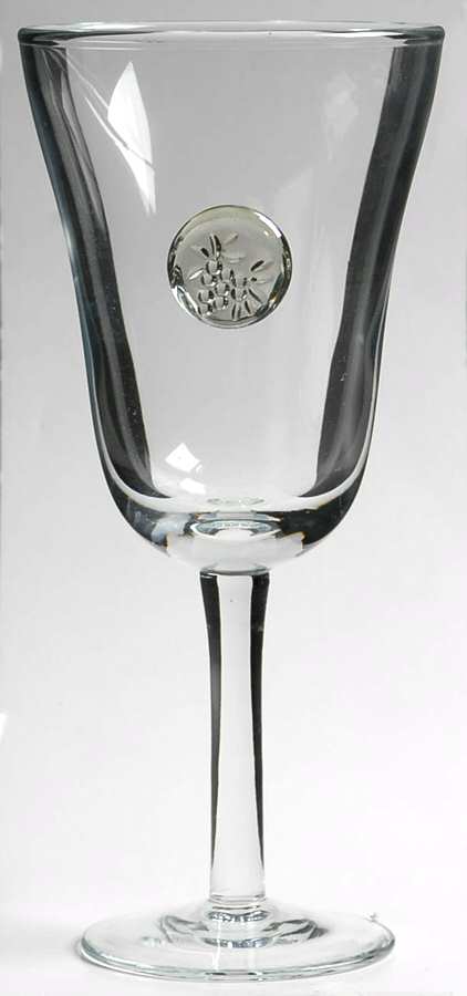 Grape Medallion Green Water Goblet by Casafina-1