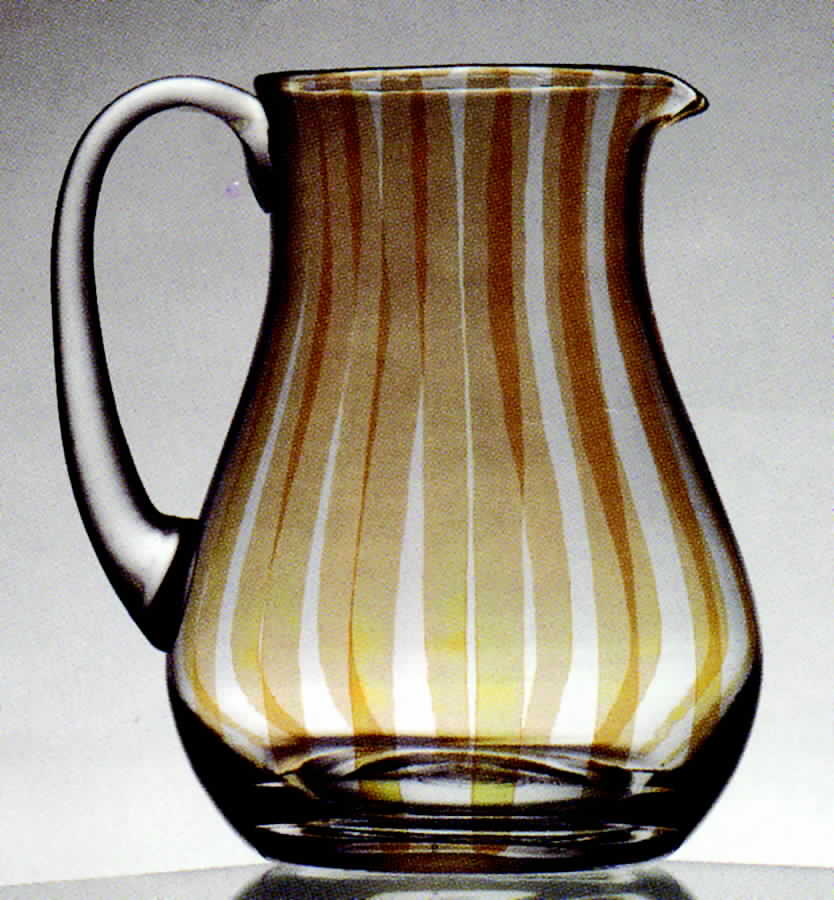 Stripes Amber 80 Oz Pitcher by Casafina-1