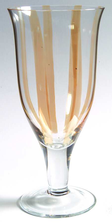 Stripes Amber Water Goblet by Casafina-1