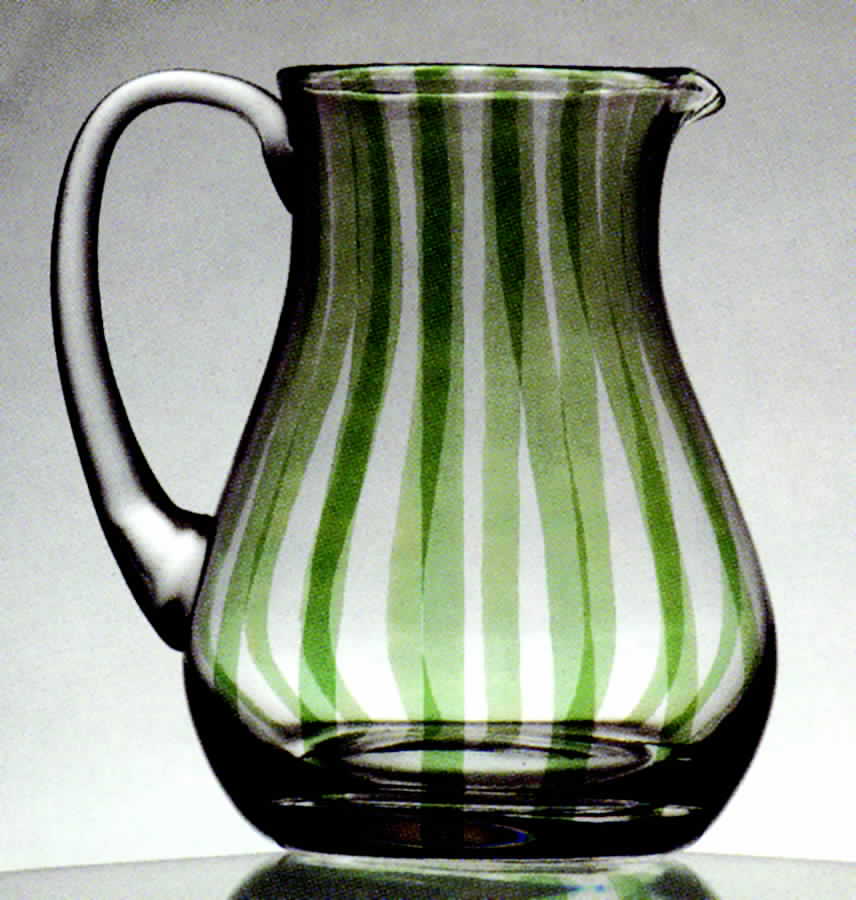 Stripes Green 80 Oz Pitcher by Casafina-1
