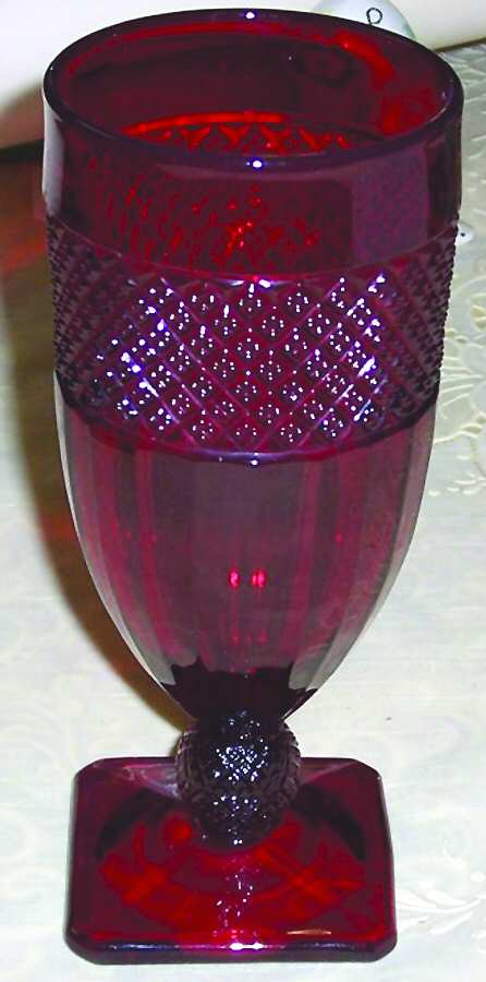 Early American Ruby (Stem 587) Iced Tea by Co-Operative Flint-1