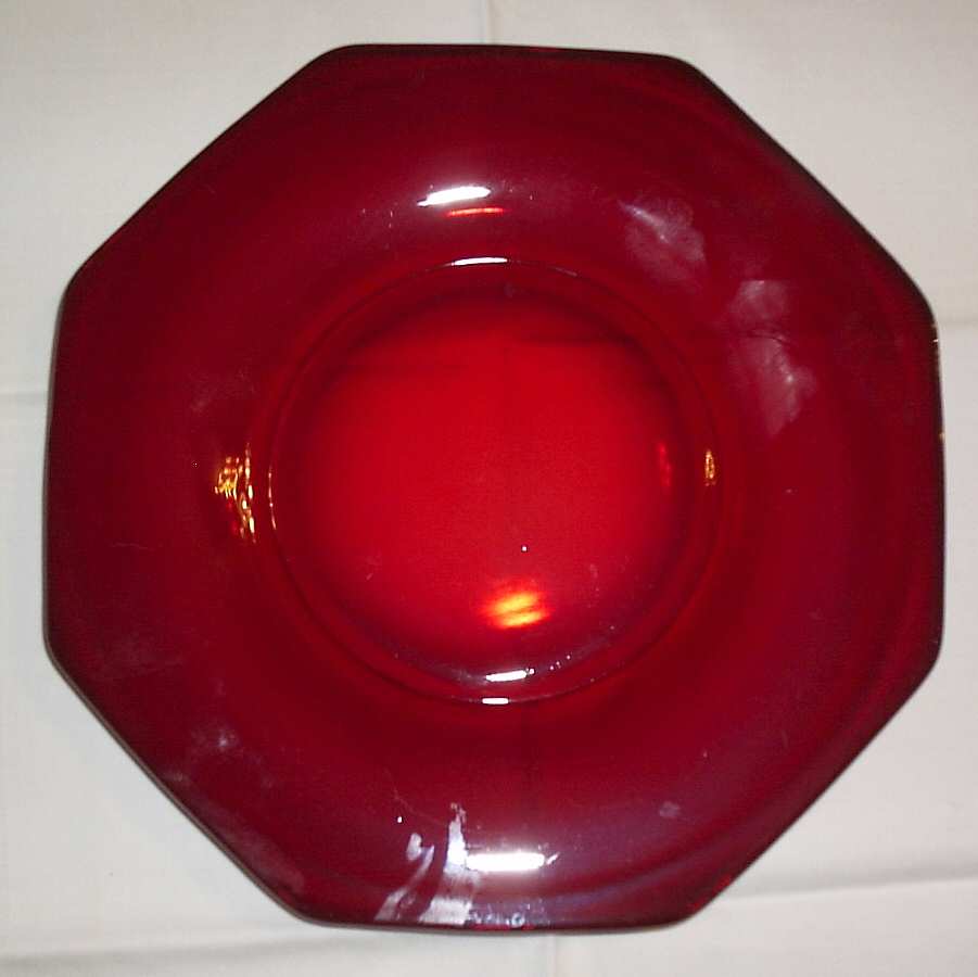Early American Ruby (Stem 587) Salad Plate by Co-Operative Flint-1