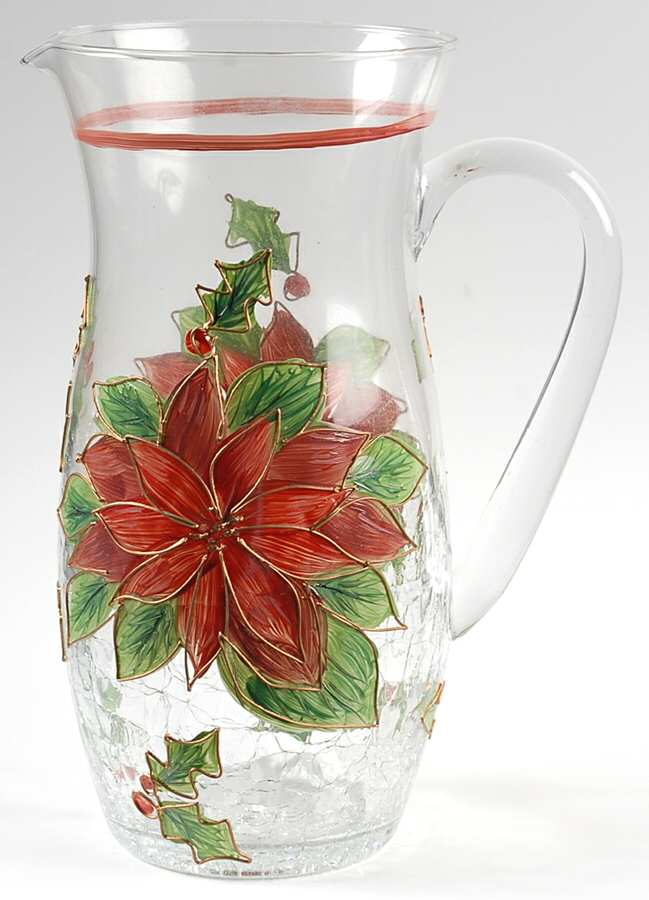 Poinsettia 88 Oz Pitcher by Crystal Clear Industries-1
