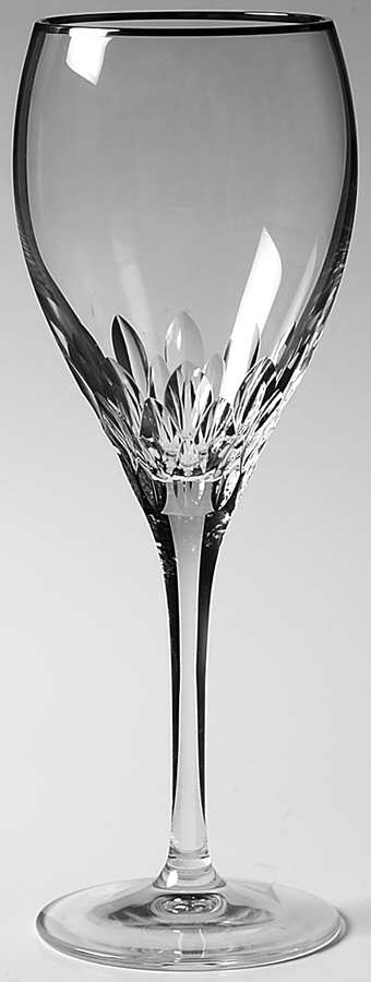 Capella Platinum Water Goblet by Cristal D'Arques - Durand-1