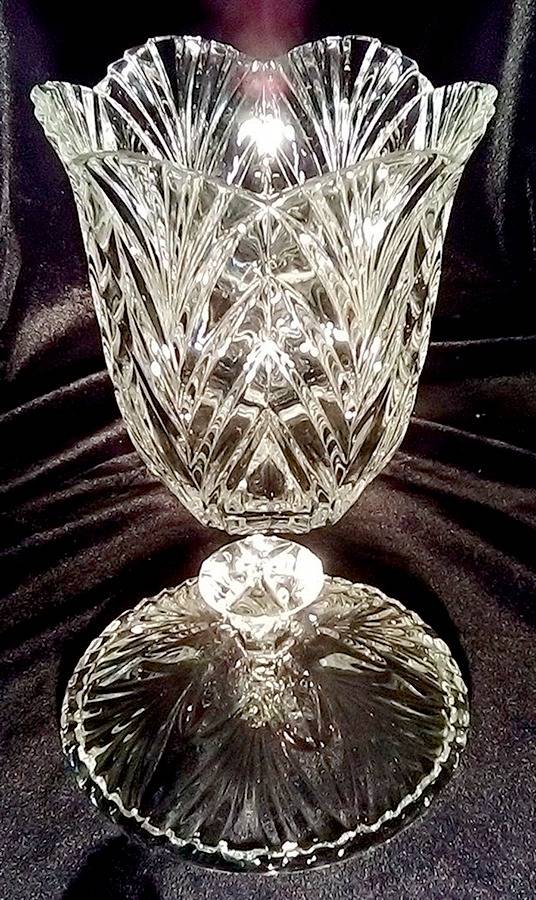 Portico 6" Footed Vase by Crystal Clear Industries-1