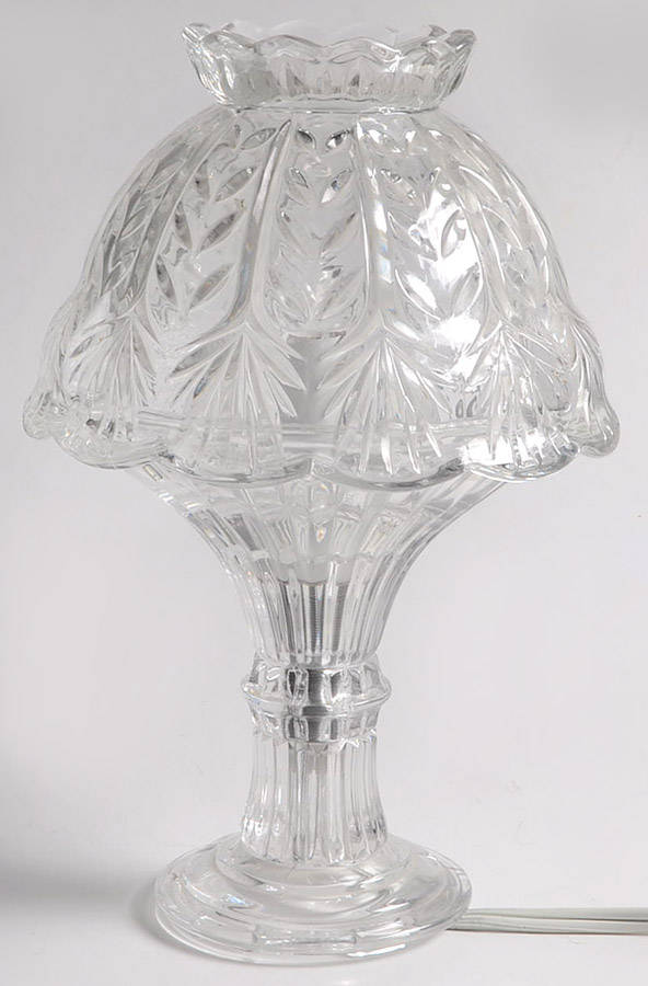 Portico Small Electric Lamp & Shade by Crystal Clear Industries-1