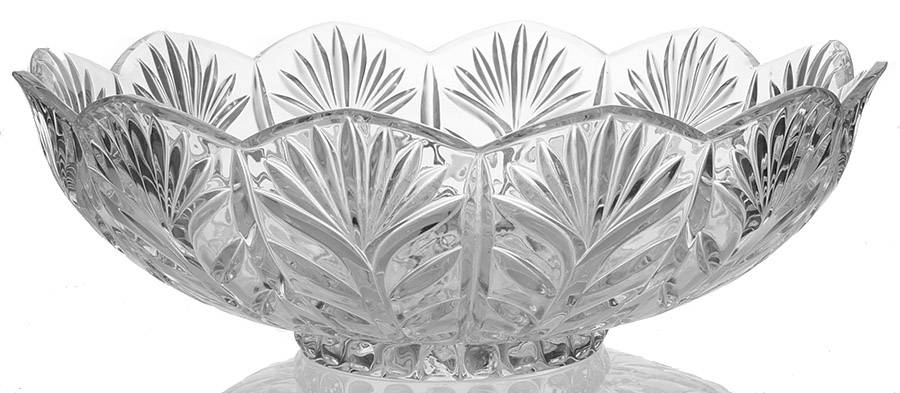 Portico 13" Round Serving Bowl by Crystal Clear Industries-1