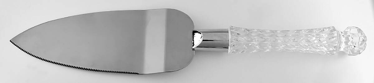 Portico Cake Server W/Stainless Blade by Crystal Clear Industries-1