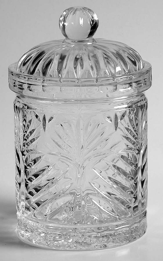 Portico Biscuit Barrel & Lid by Crystal Clear Industries-1