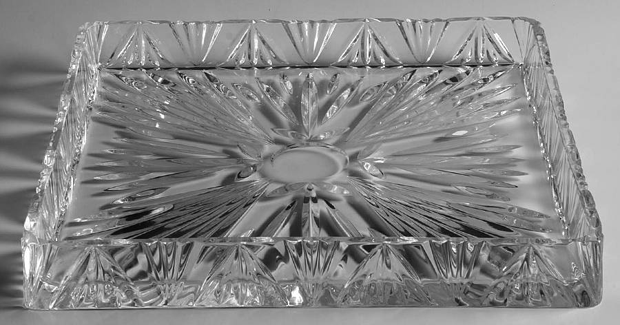 Portico 11" Square Platter by Crystal Clear Industries-1