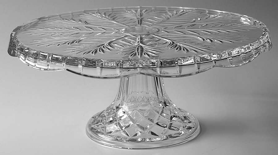 Portico Footed Cake Plate by Crystal Clear Industries-1