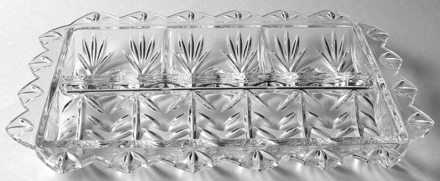 Portico 12" Rectangular 4 Part Celery/Relish by Crystal Clear Industries-1