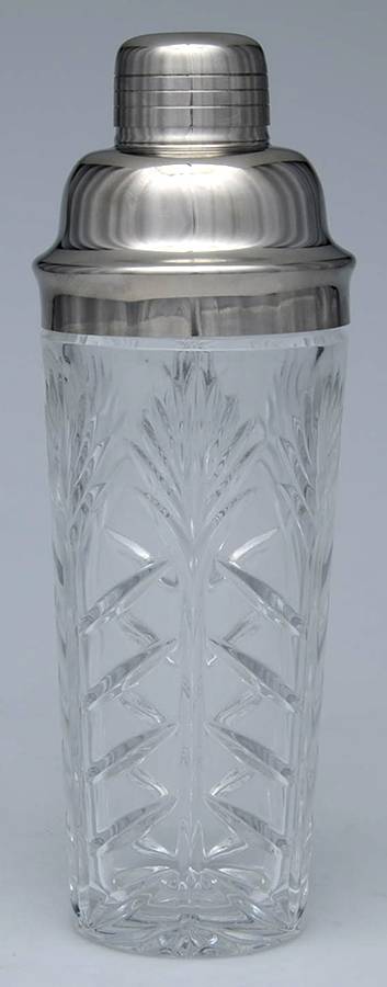 Portico Cocktail Shaker with Lid & Strainer by Crystal Clear Industries-1