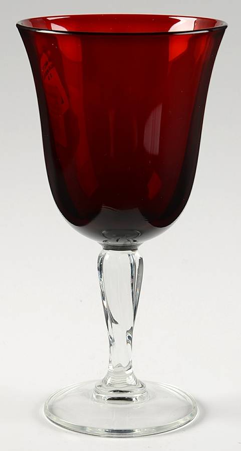 Casual Settings Ruby Tall Water Goblet by Cristal D'Arques - Durand-1
