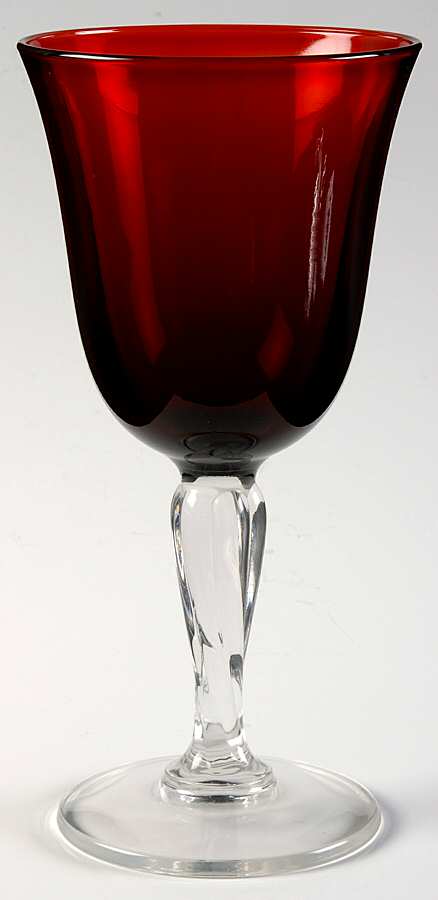 Casual Settings Ruby Wine Glass by Cristal D'Arques - Durand-1