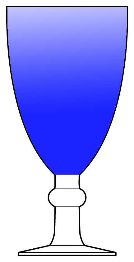 C1X1 Cobalt Blue Water Goblet by Certified International-1
