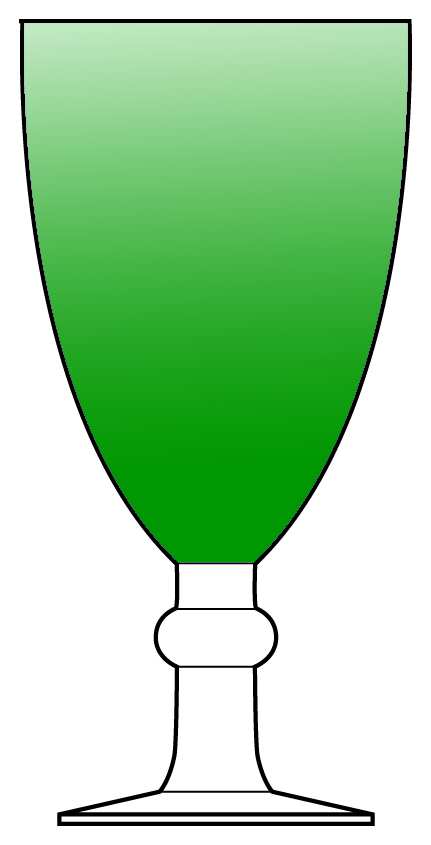 C1X1 Green Water Goblet by Certified International-1