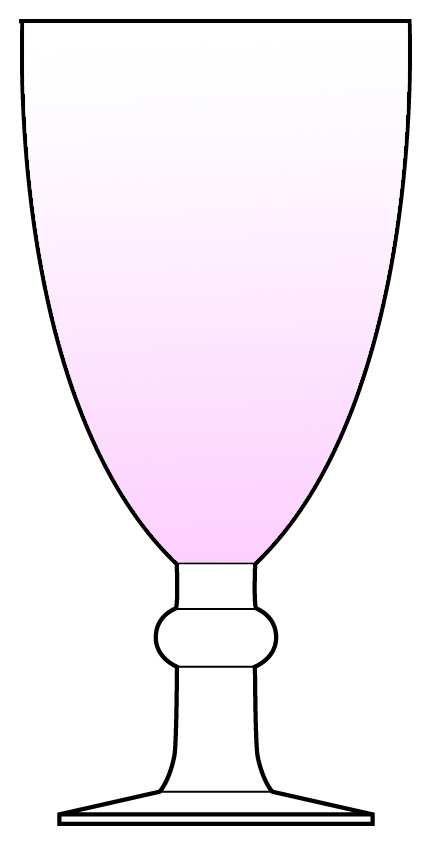 C1X1 Pink Water Goblet by Certified International-1