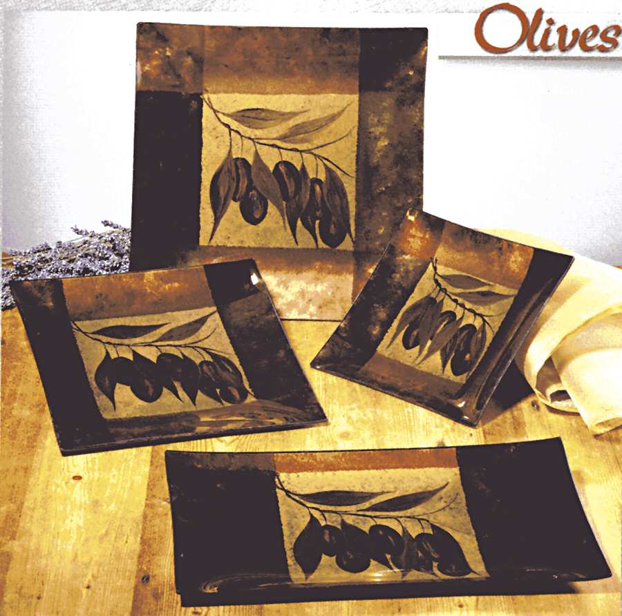 Olives 13" Square Plate by Certified International-1