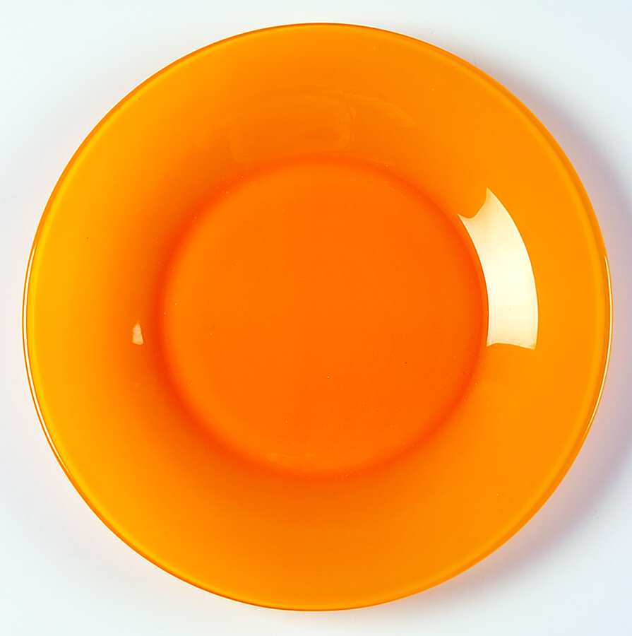 Color Moods Melon (Orange) Salad Plate by Cristal D'Arques - Durand-1