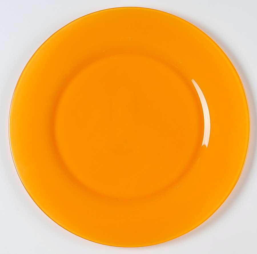 Color Moods Melon (Orange) Service Plate by Cristal D'Arques - Durand-1