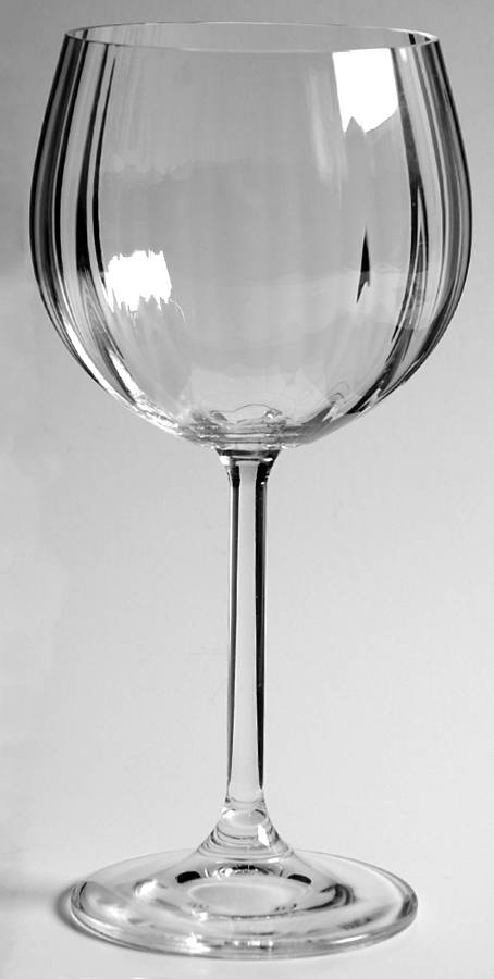 Natalie (Optic Bowl) Water Goblet by Crate & Barrel-1