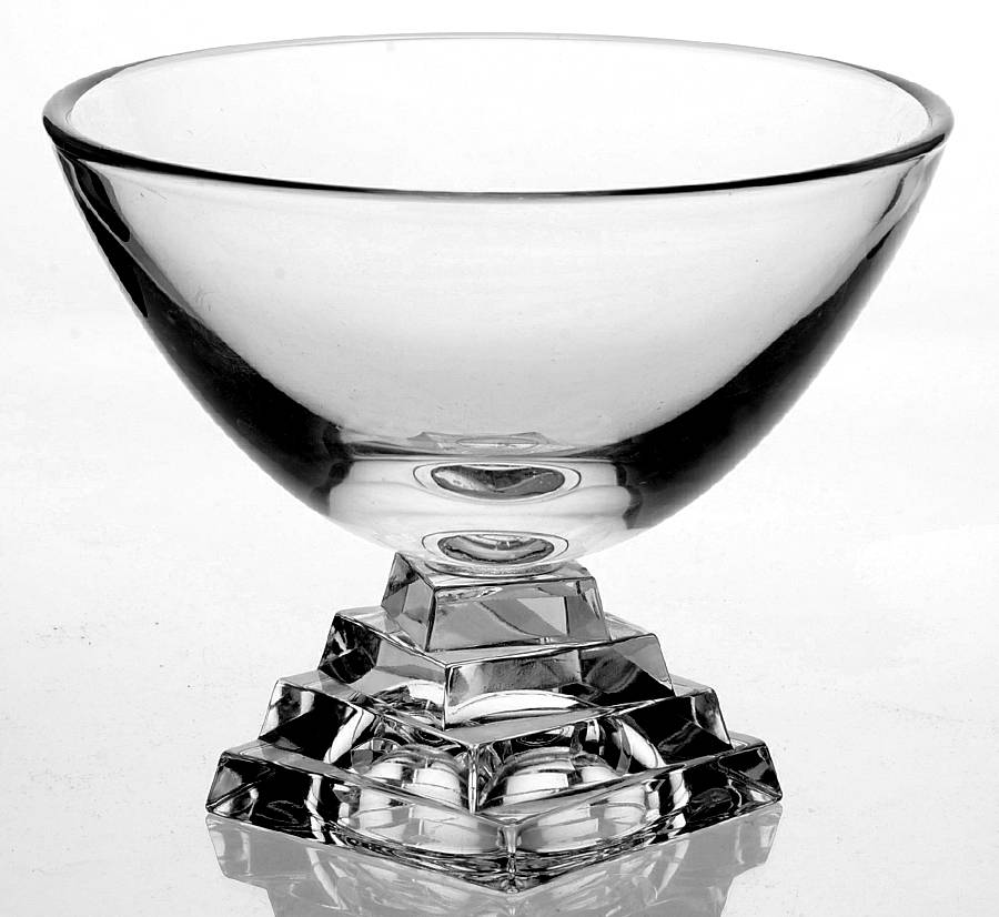 Shantung 5" Footed Bowl by Cristal D'Arques - Durand-1
