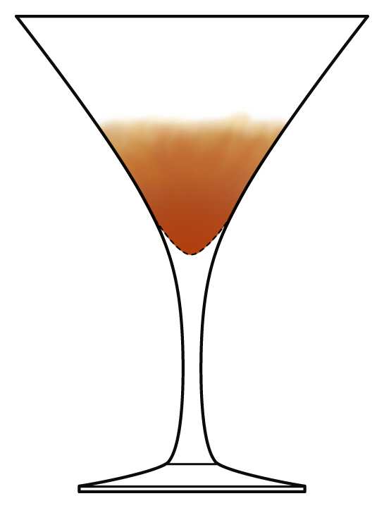 Vamp Martini Glass by Crate & Barrel-1