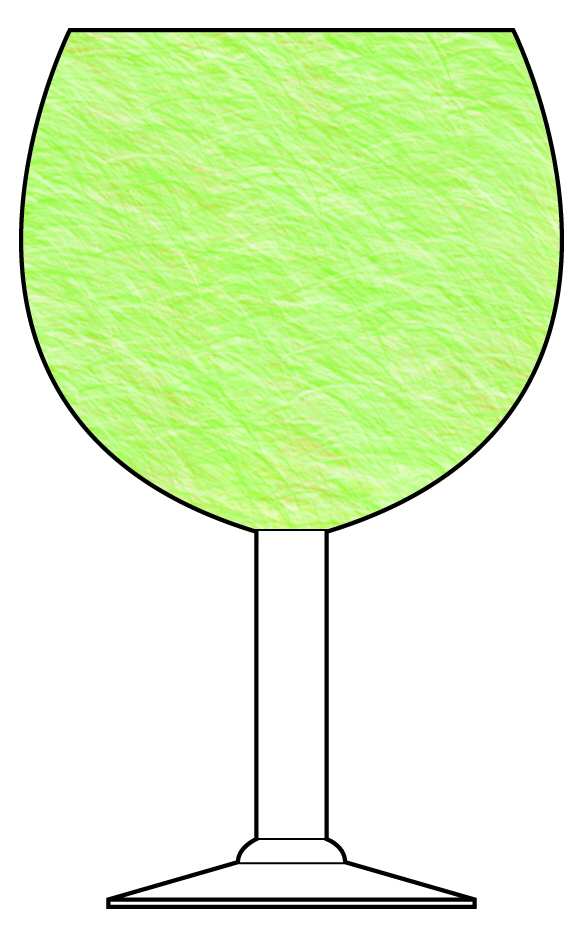 Calypso Lime (Green) Water Goblet by Crate & Barrel-1