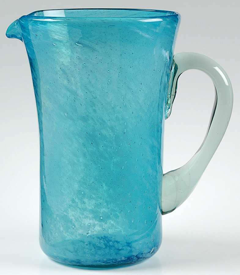 Calypso Aqua (Blue) 64 Oz Pitcher by Crate & Barrel-1