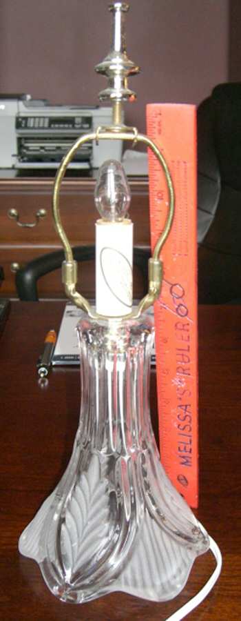 Novellette II Base for Electric Lamp by Crystal Clear Industries-1