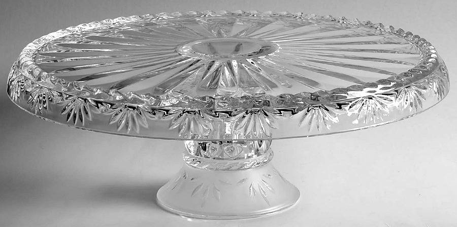 Carthage Round Cake Stand by Cristal D'Arques - Durand-1