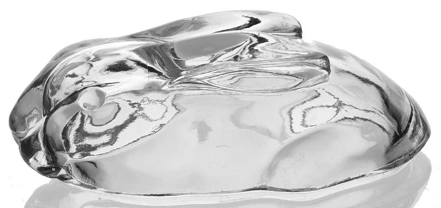 Animals & Figurines Small Clear Rabbit Box with Lid by Cambridge-1