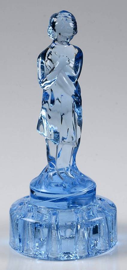 Animals & Figurines 8" Moonlight Blue Round Base Draped Lady by Cambridge-1